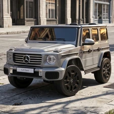 Детский электромобиль JJ2288EBLR-11(24V) серый двухместный Mercedes